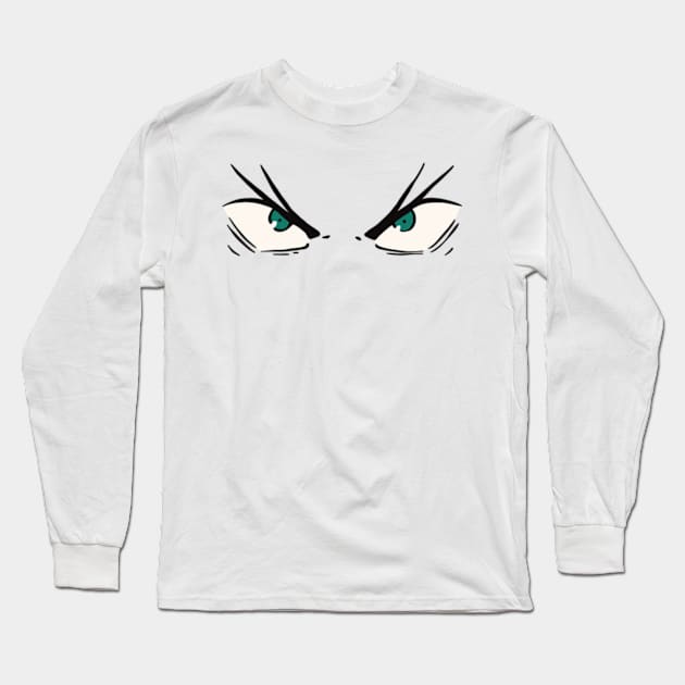 Kafka Hibino Eyes from Kaiju No 8 or Kaijuu 8 gou Anime Manga Characters KN8-1 Long Sleeve T-Shirt by Animangapoi